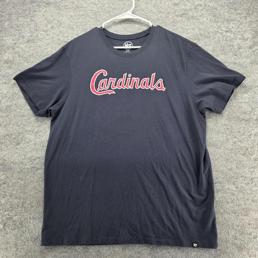 St Louis Cardinals Shirt Mens XL Blue MLB Baseball '47 Cotton Tee Short Sleeve